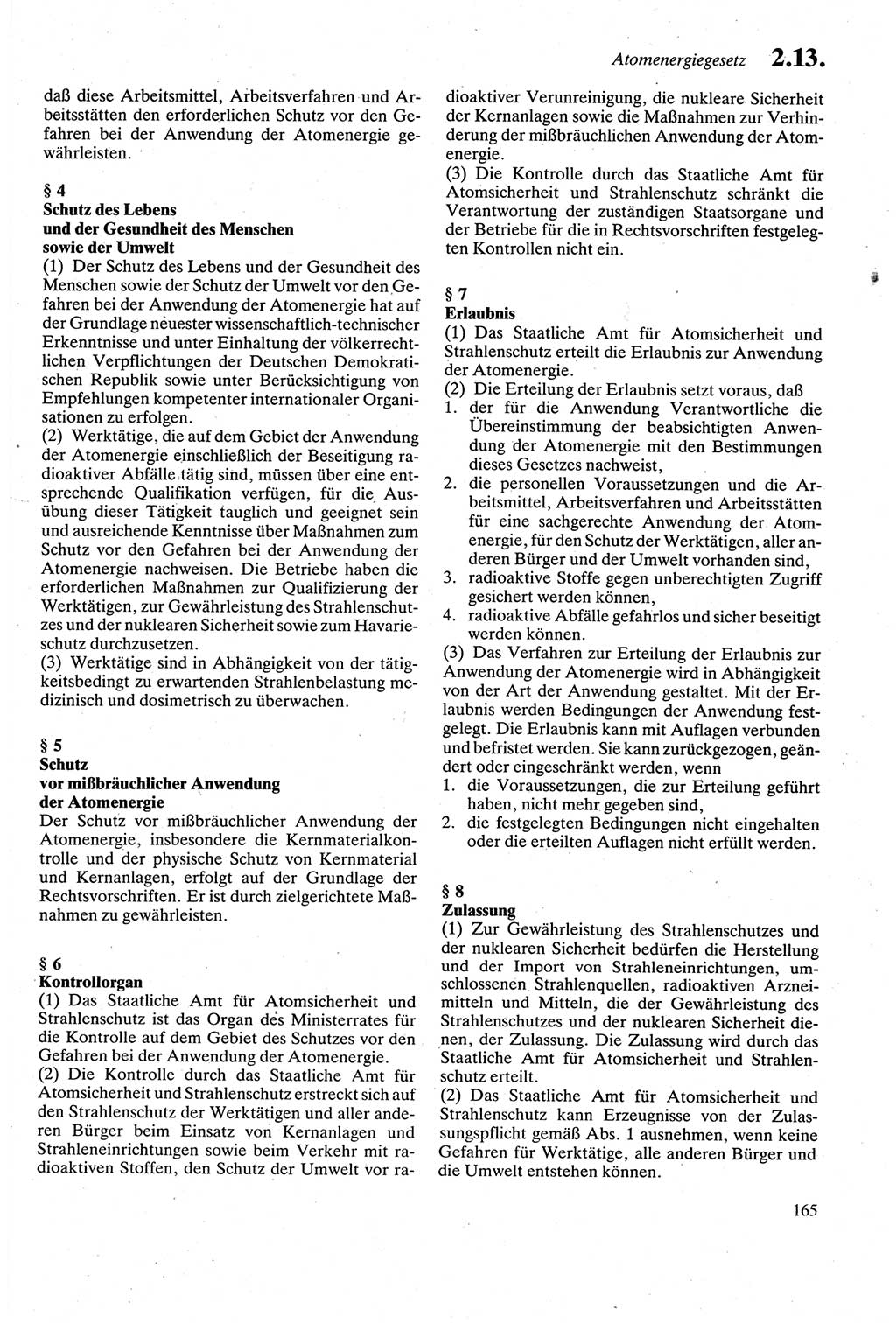 Strafgesetzbuch (StGB) der Deutschen Demokratischen Republik (DDR) sowie angrenzende Gesetze und Bestimmungen 1979, Seite 165 (StGB DDR Ges. Best. 1979, S. 165)
