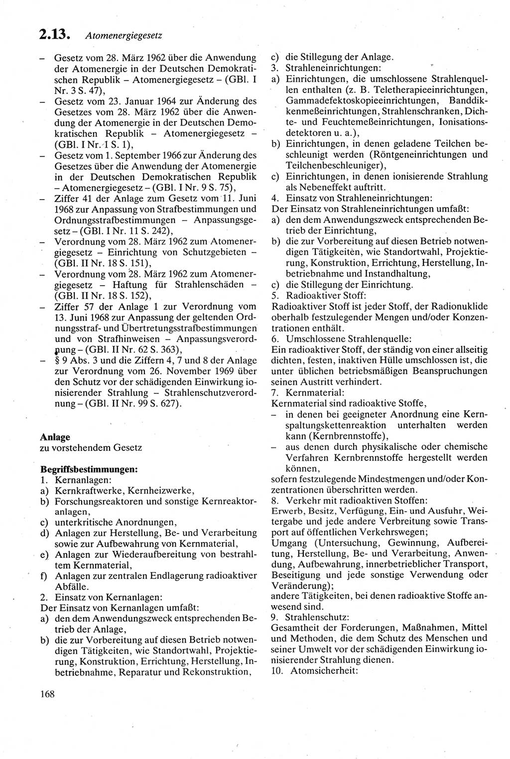 Strafgesetzbuch (StGB) der Deutschen Demokratischen Republik (DDR) sowie angrenzende Gesetze und Bestimmungen 1979, Seite 168 (StGB DDR Ges. Best. 1979, S. 168)