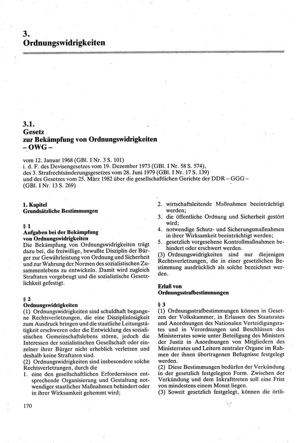 Strafgesetzbuch (StGB) der Deutschen Demokratischen Republik (DDR) sowie angrenzende Gesetze und Bestimmungen 1979, Seite 170 (StGB DDR Ges. Best. 1979, S. 170)