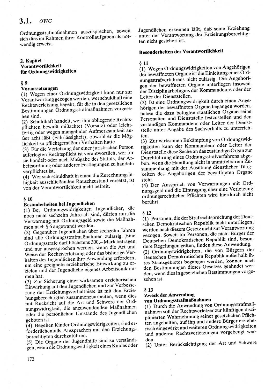 Strafgesetzbuch (StGB) der Deutschen Demokratischen Republik (DDR) sowie angrenzende Gesetze und Bestimmungen 1979, Seite 172 (StGB DDR Ges. Best. 1979, S. 172)