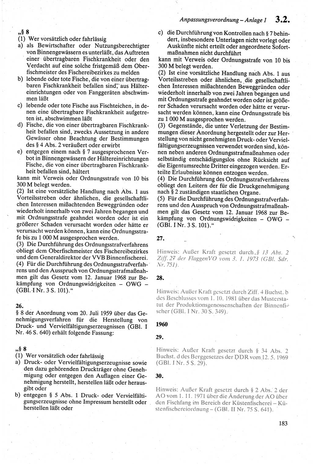 Strafgesetzbuch (StGB) der Deutschen Demokratischen Republik (DDR) sowie angrenzende Gesetze und Bestimmungen 1979, Seite 183 (StGB DDR Ges. Best. 1979, S. 183)