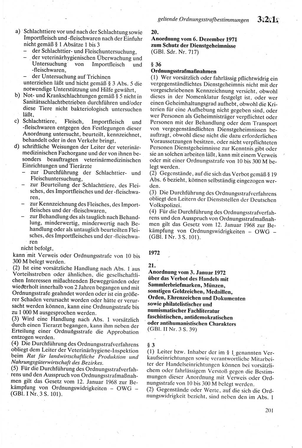 Strafgesetzbuch (StGB) der Deutschen Demokratischen Republik (DDR) sowie angrenzende Gesetze und Bestimmungen 1979, Seite 201 (StGB DDR Ges. Best. 1979, S. 201)