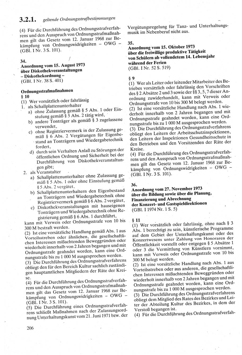 Strafgesetzbuch (StGB) der Deutschen Demokratischen Republik (DDR) sowie angrenzende Gesetze und Bestimmungen 1979, Seite 206 (StGB DDR Ges. Best. 1979, S. 206)