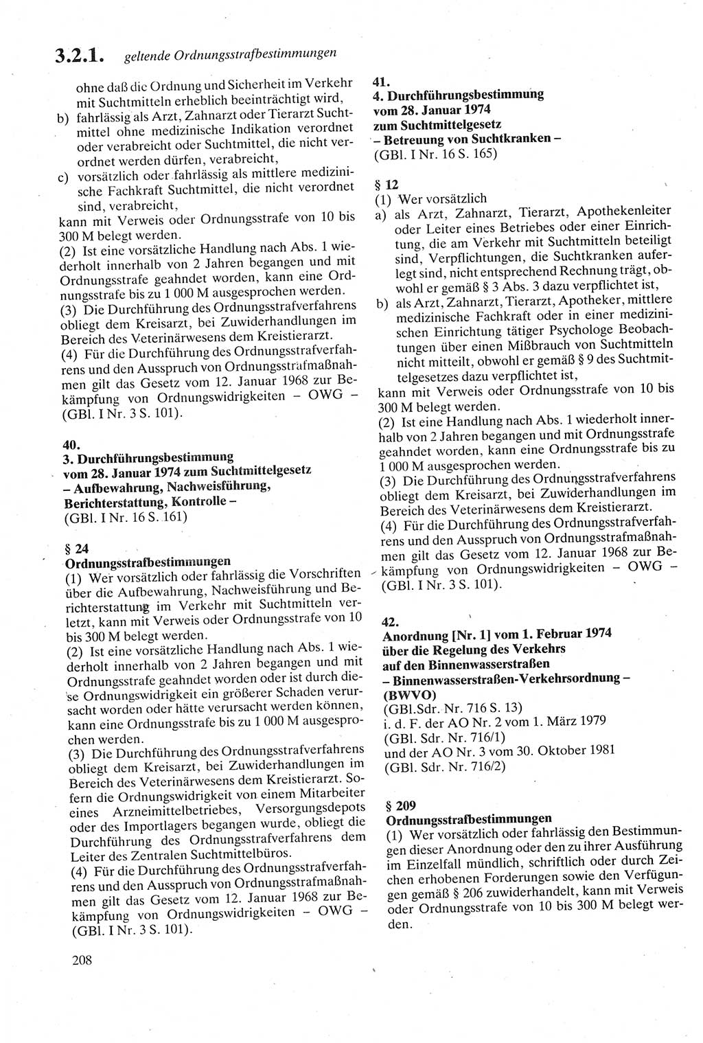 Strafgesetzbuch (StGB) der Deutschen Demokratischen Republik (DDR) sowie angrenzende Gesetze und Bestimmungen 1979, Seite 208 (StGB DDR Ges. Best. 1979, S. 208)