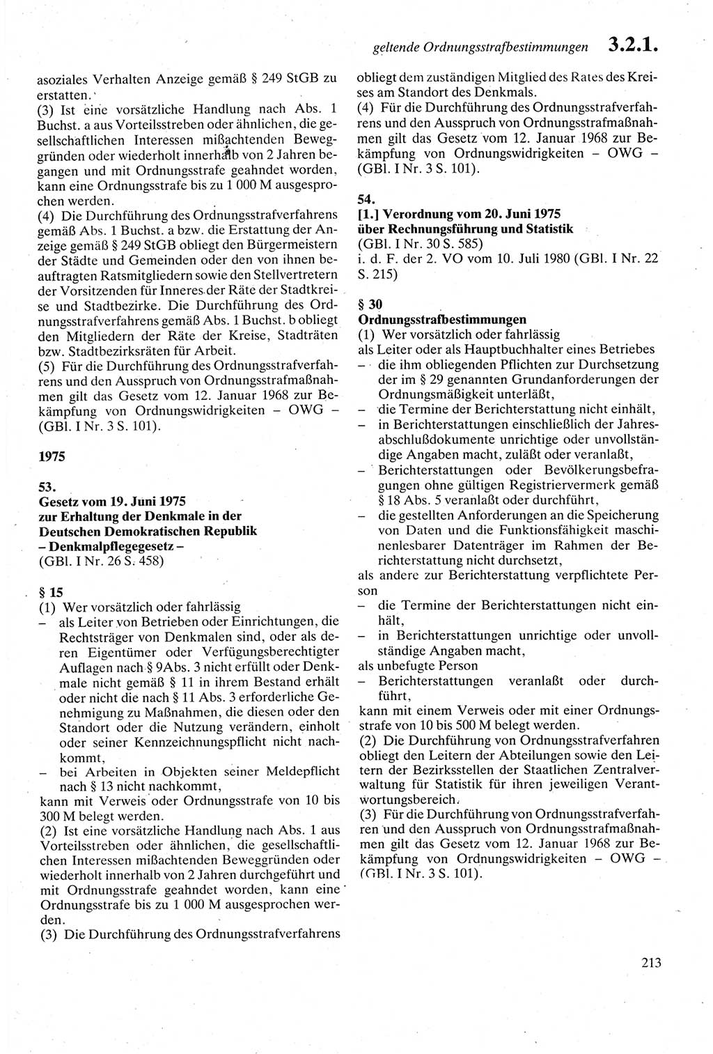 Strafgesetzbuch (StGB) der Deutschen Demokratischen Republik (DDR) sowie angrenzende Gesetze und Bestimmungen 1979, Seite 213 (StGB DDR Ges. Best. 1979, S. 213)