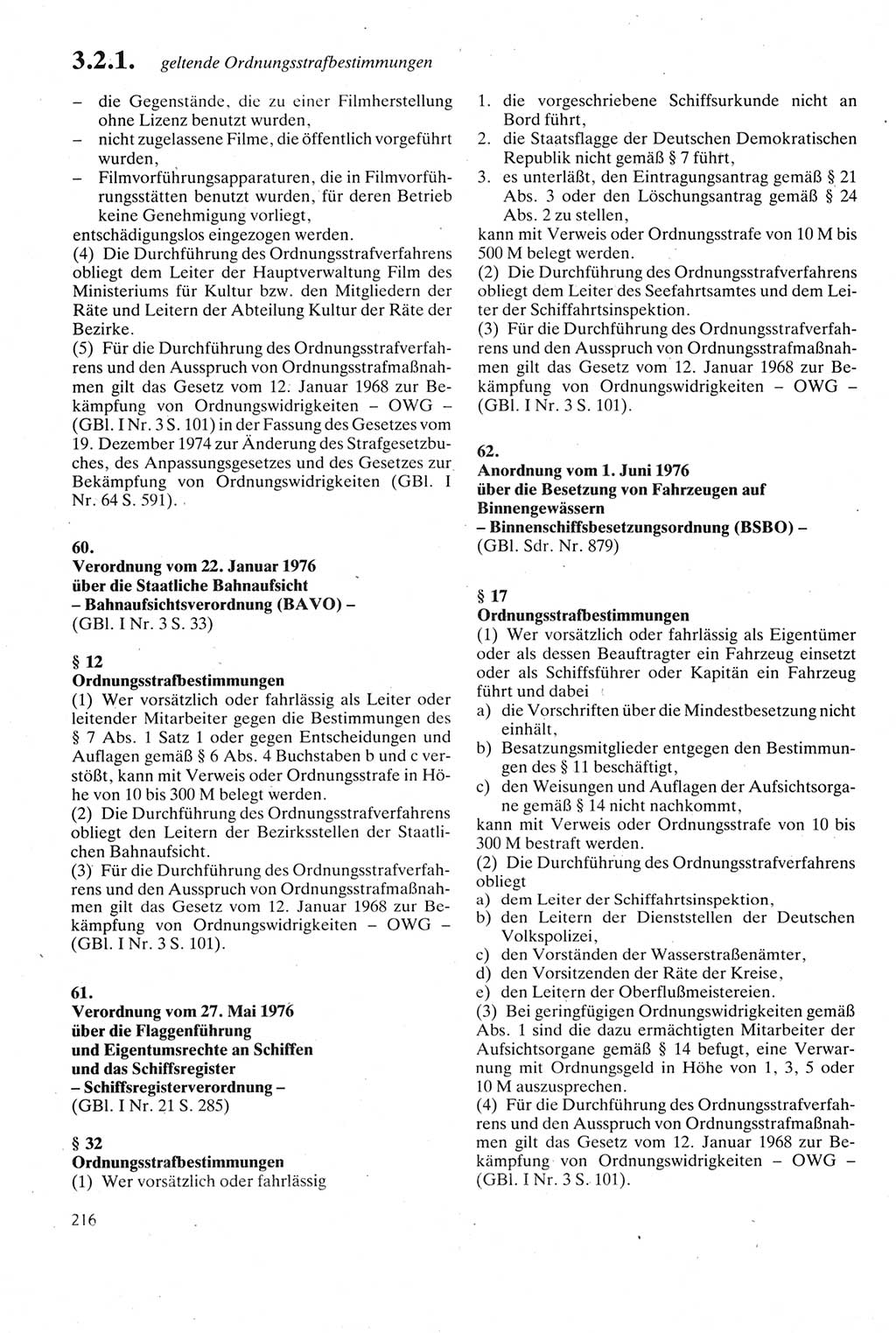 Strafgesetzbuch (StGB) der Deutschen Demokratischen Republik (DDR) sowie angrenzende Gesetze und Bestimmungen 1979, Seite 216 (StGB DDR Ges. Best. 1979, S. 216)