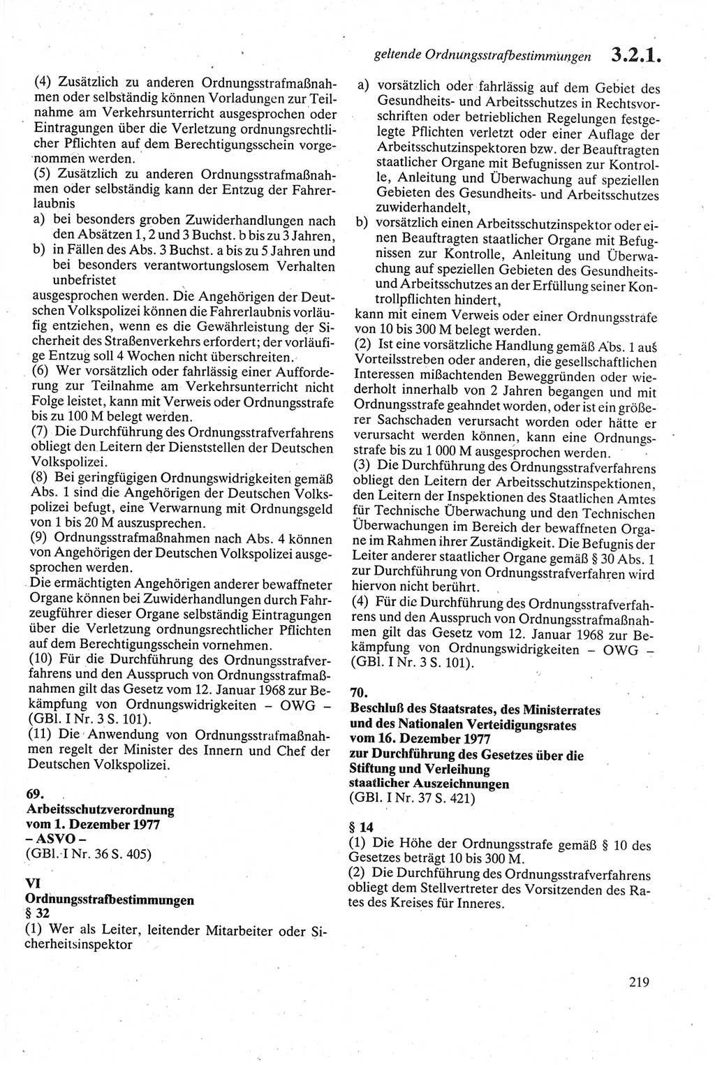 Strafgesetzbuch (StGB) der Deutschen Demokratischen Republik (DDR) sowie angrenzende Gesetze und Bestimmungen 1979, Seite 219 (StGB DDR Ges. Best. 1979, S. 219)