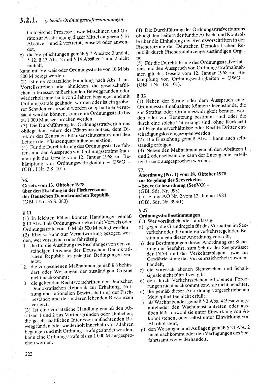 Strafgesetzbuch (StGB) der Deutschen Demokratischen Republik (DDR) sowie angrenzende Gesetze und Bestimmungen 1979, Seite 222 (StGB DDR Ges. Best. 1979, S. 222)