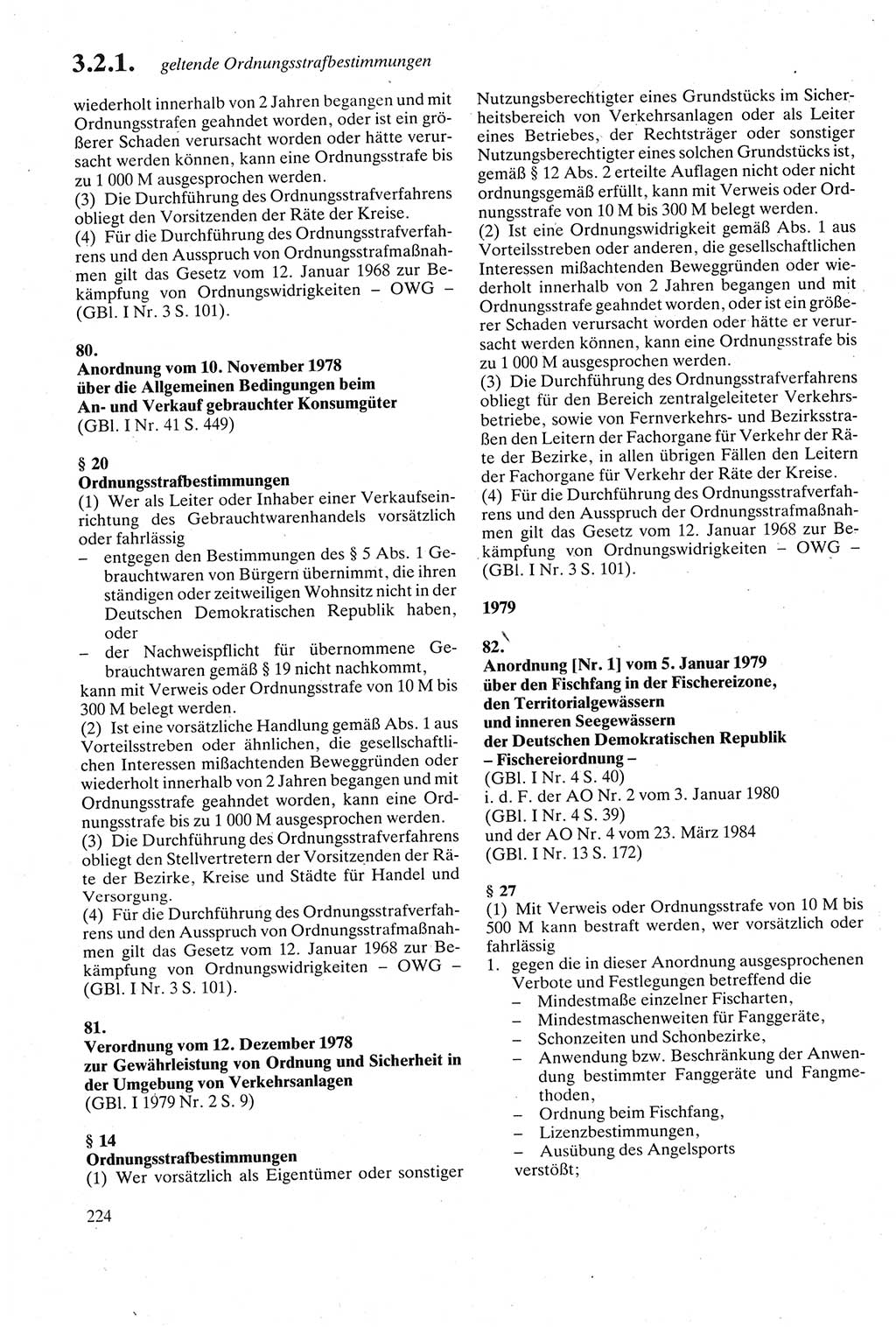 Strafgesetzbuch (StGB) der Deutschen Demokratischen Republik (DDR) sowie angrenzende Gesetze und Bestimmungen 1979, Seite 224 (StGB DDR Ges. Best. 1979, S. 224)