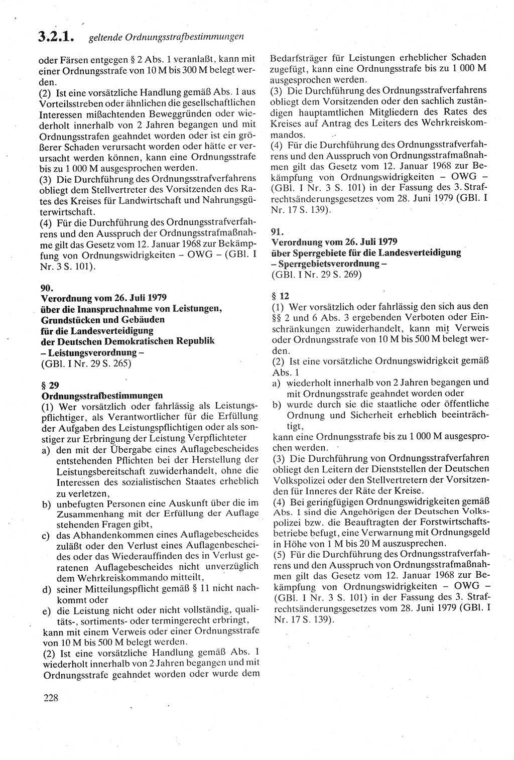 Strafgesetzbuch (StGB) der Deutschen Demokratischen Republik (DDR) sowie angrenzende Gesetze und Bestimmungen 1979, Seite 228 (StGB DDR Ges. Best. 1979, S. 228)