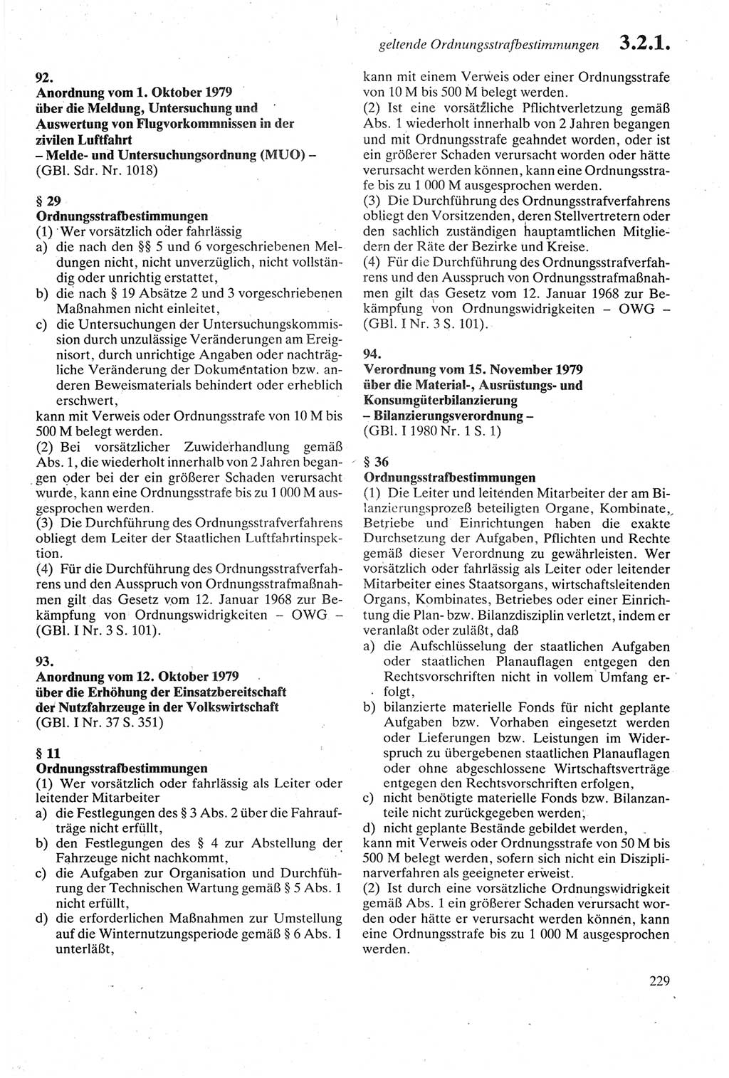 Strafgesetzbuch (StGB) der Deutschen Demokratischen Republik (DDR) sowie angrenzende Gesetze und Bestimmungen 1979, Seite 229 (StGB DDR Ges. Best. 1979, S. 229)