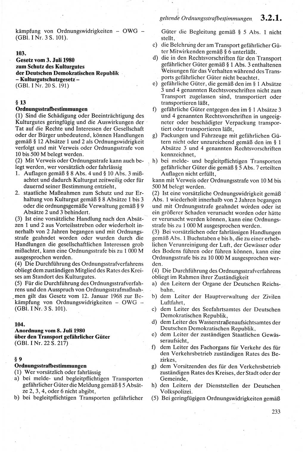 Strafgesetzbuch (StGB) der Deutschen Demokratischen Republik (DDR) sowie angrenzende Gesetze und Bestimmungen 1979, Seite 233 (StGB DDR Ges. Best. 1979, S. 233)