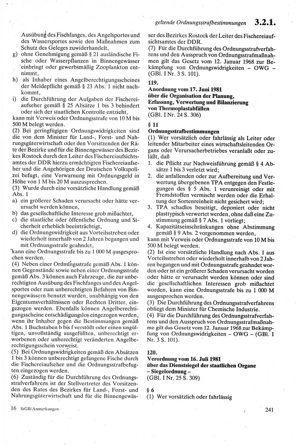 Strafgesetzbuch (StGB) der Deutschen Demokratischen Republik (DDR) sowie angrenzende Gesetze und Bestimmungen 1979, Seite 241 (StGB DDR Ges. Best. 1979, S. 241)