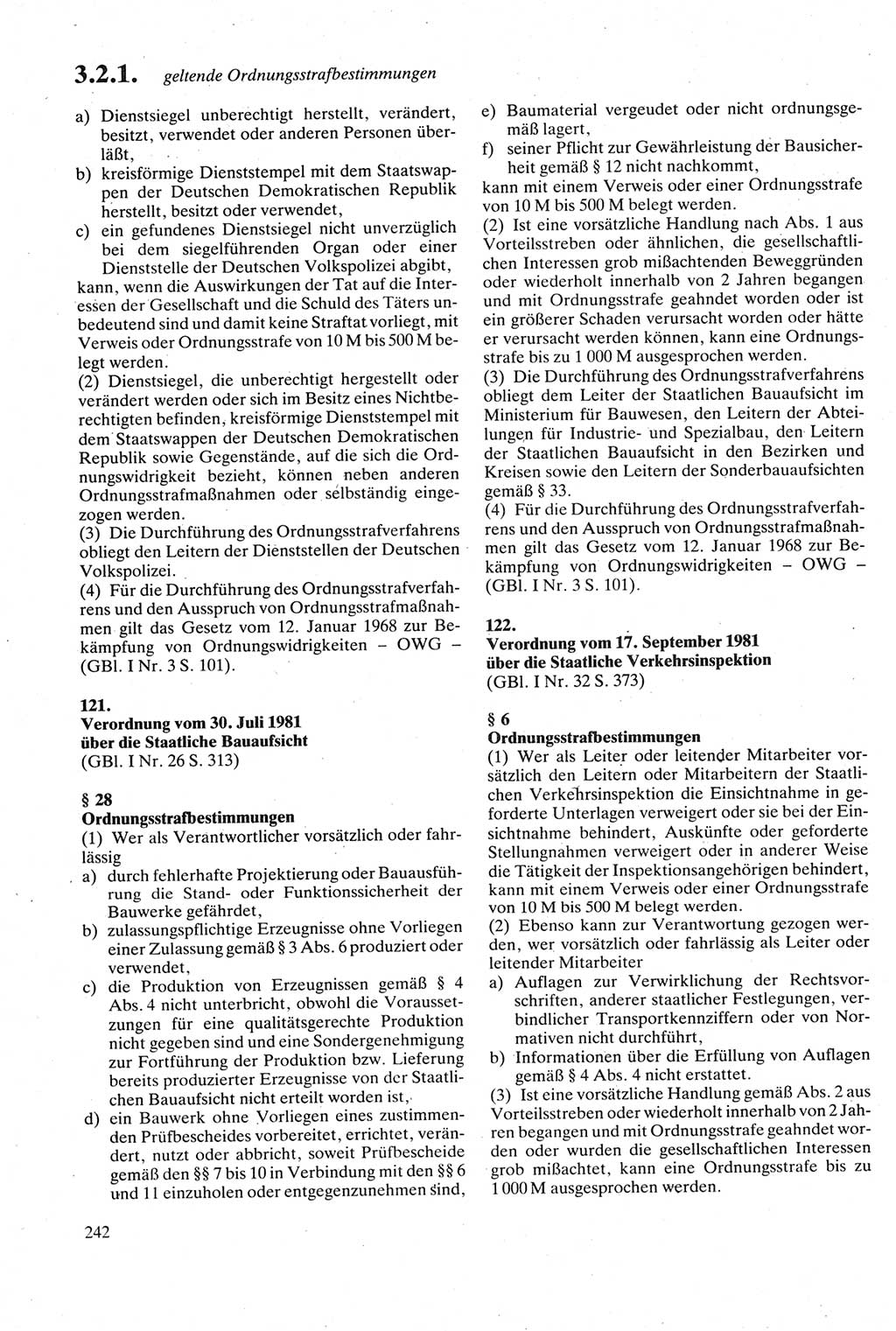 Strafgesetzbuch (StGB) der Deutschen Demokratischen Republik (DDR) sowie angrenzende Gesetze und Bestimmungen 1979, Seite 242 (StGB DDR Ges. Best. 1979, S. 242)