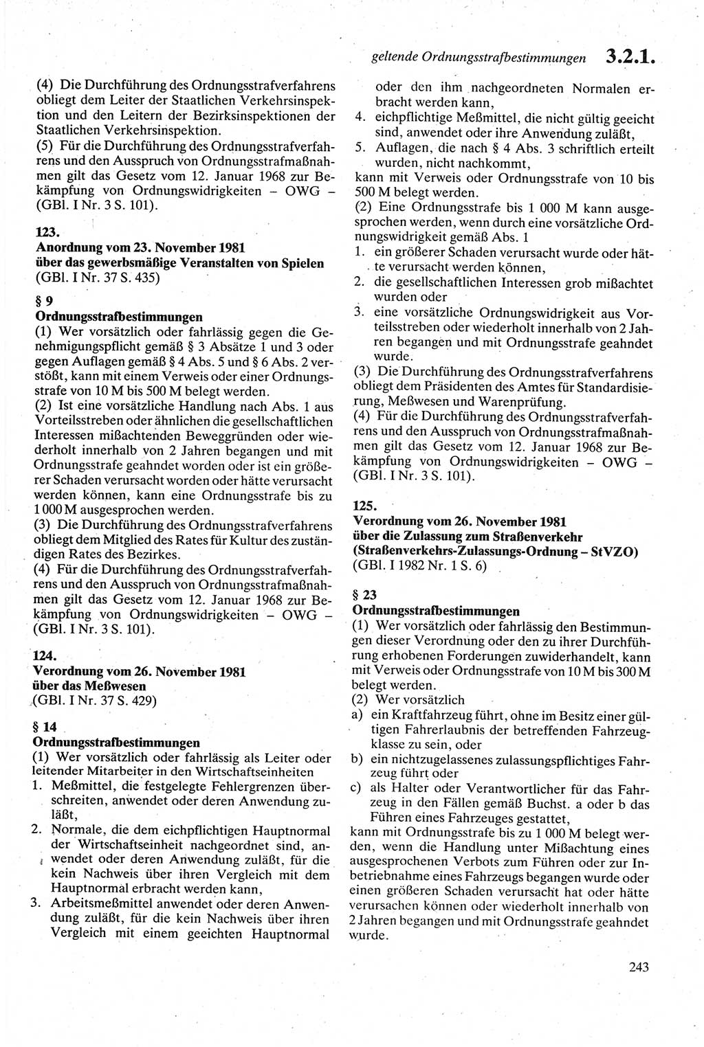 Strafgesetzbuch (StGB) der Deutschen Demokratischen Republik (DDR) sowie angrenzende Gesetze und Bestimmungen 1979, Seite 243 (StGB DDR Ges. Best. 1979, S. 243)