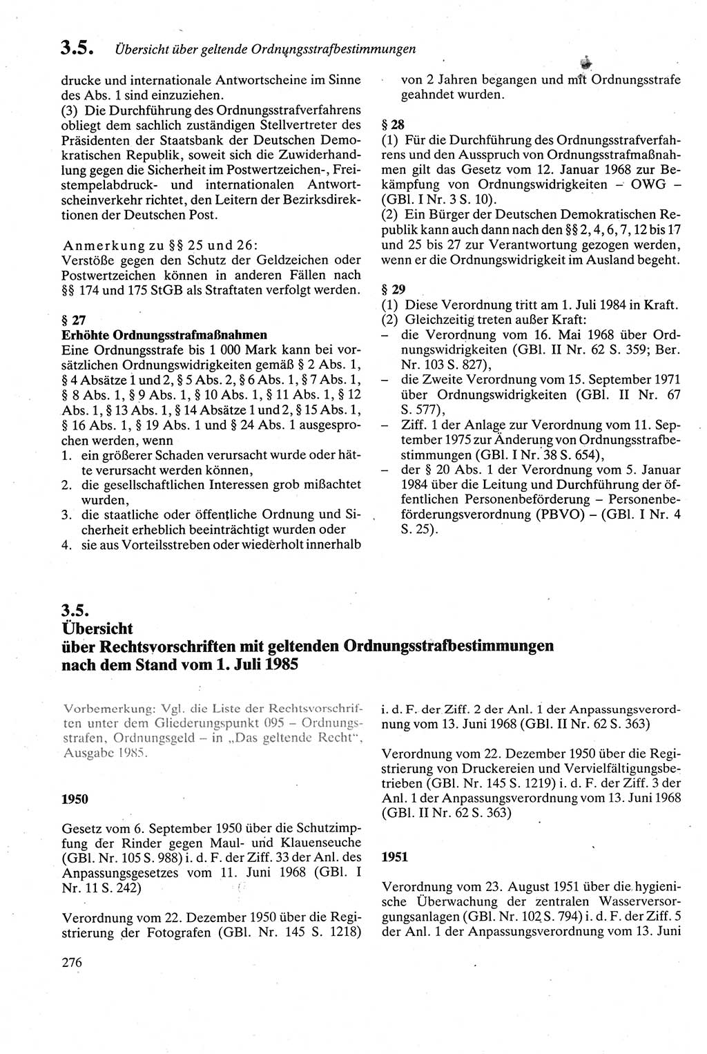 Strafgesetzbuch (StGB) der Deutschen Demokratischen Republik (DDR) sowie angrenzende Gesetze und Bestimmungen 1979, Seite 276 (StGB DDR Ges. Best. 1979, S. 276)