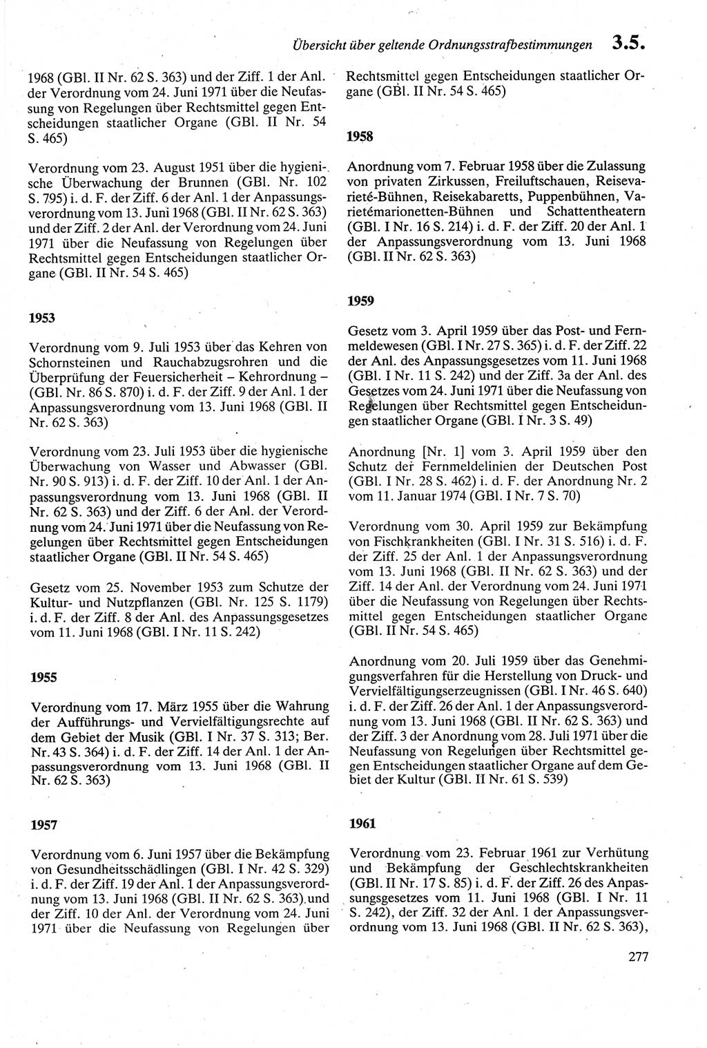 Strafgesetzbuch (StGB) der Deutschen Demokratischen Republik (DDR) sowie angrenzende Gesetze und Bestimmungen 1979, Seite 277 (StGB DDR Ges. Best. 1979, S. 277)