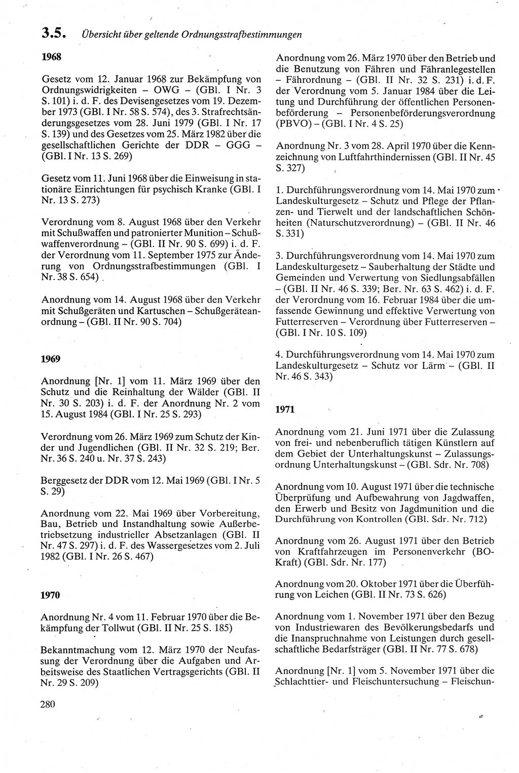 Strafgesetzbuch (StGB) der Deutschen Demokratischen Republik (DDR) sowie angrenzende Gesetze und Bestimmungen 1979, Seite 280 (StGB DDR Ges. Best. 1979, S. 280)