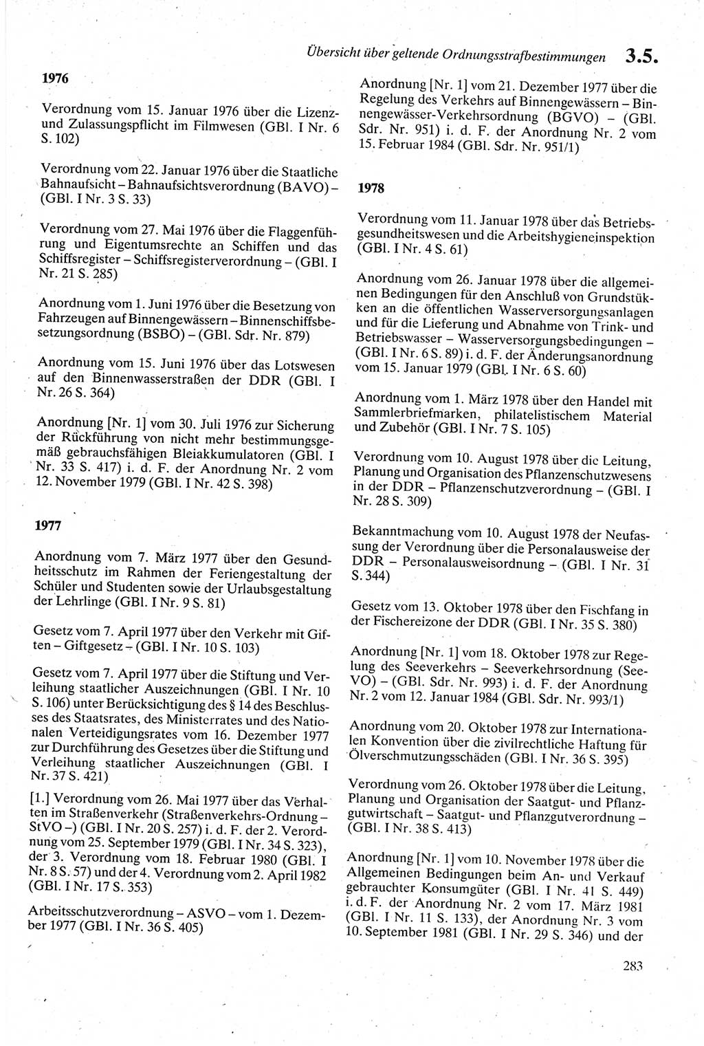 Strafgesetzbuch (StGB) der Deutschen Demokratischen Republik (DDR) sowie angrenzende Gesetze und Bestimmungen 1979, Seite 283 (StGB DDR Ges. Best. 1979, S. 283)
