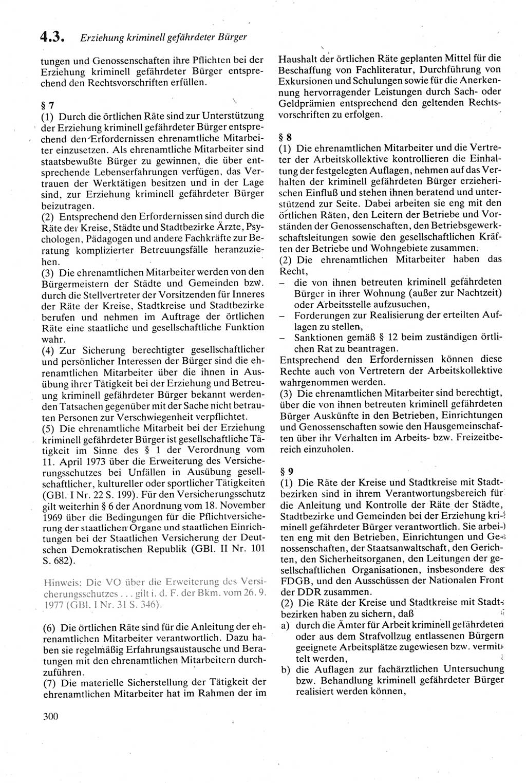 Strafgesetzbuch (StGB) der Deutschen Demokratischen Republik (DDR) sowie angrenzende Gesetze und Bestimmungen 1979, Seite 300 (StGB DDR Ges. Best. 1979, S. 300)