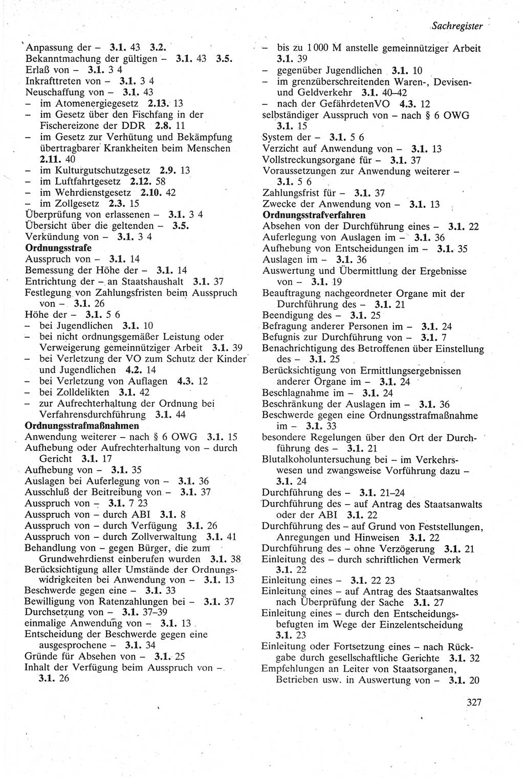 Strafgesetzbuch (StGB) der Deutschen Demokratischen Republik (DDR) sowie angrenzende Gesetze und Bestimmungen 1979, Seite 327 (StGB DDR Ges. Best. 1979, S. 327)
