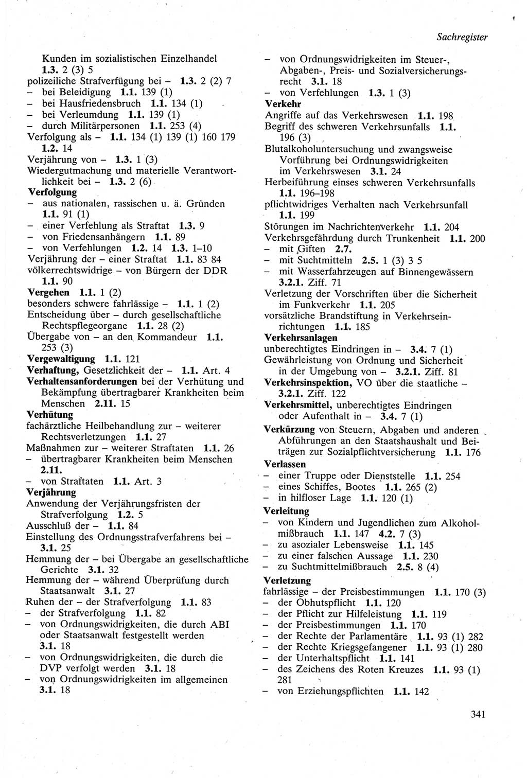 Strafgesetzbuch (StGB) der Deutschen Demokratischen Republik (DDR) sowie angrenzende Gesetze und Bestimmungen 1979, Seite 341 (StGB DDR Ges. Best. 1979, S. 341)