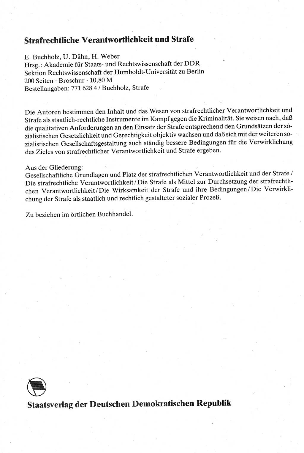 Strafgesetzbuch (StGB) der Deutschen Demokratischen Republik (DDR) sowie angrenzende Gesetze und Bestimmungen 1979, Seite 348 (StGB DDR Ges. Best. 1979, S. 348)