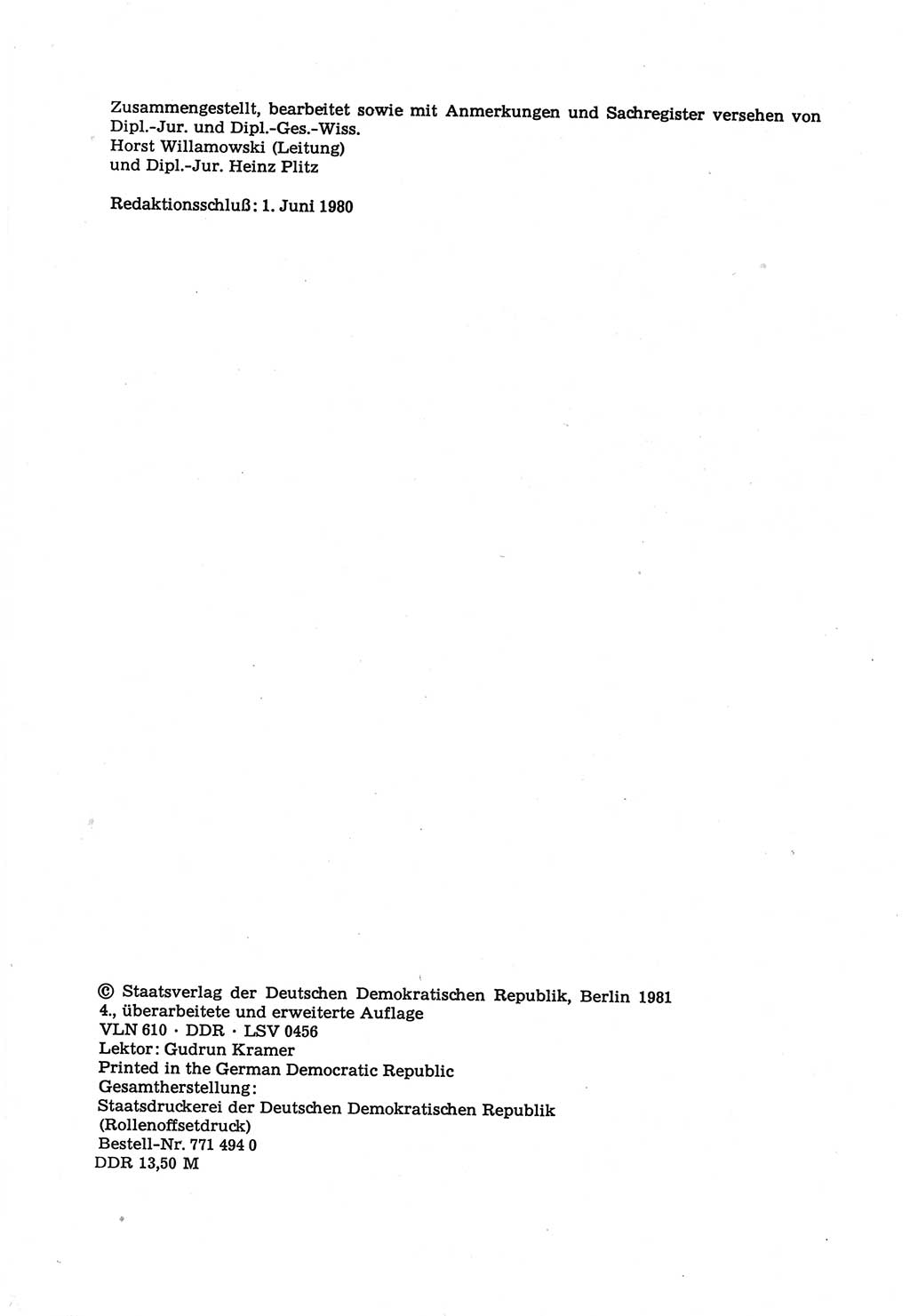 Strafprozeßordnung (StPO) der Deutschen Demokratischen Republik (DDR) sowie angrenzende Gesetze und Bestimmungen 1979, Seite 2 (StPO DDR Ges. Best. 1979, S. 2)