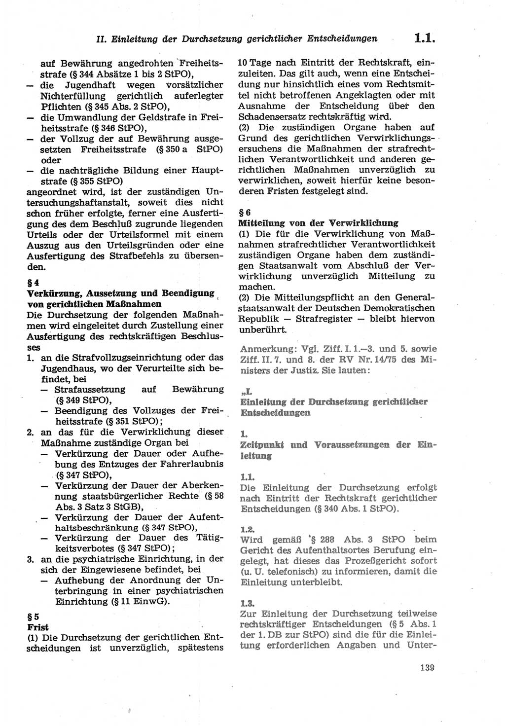 Strafprozeßordnung (StPO) der Deutschen Demokratischen Republik (DDR) sowie angrenzende Gesetze und Bestimmungen 1979, Seite 139 (StPO DDR Ges. Best. 1979, S. 139)