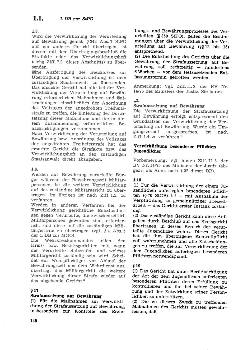 Strafprozeßordnung (StPO) der Deutschen Demokratischen Republik (DDR) sowie angrenzende Gesetze und Bestimmungen 1979, Seite 148 (StPO DDR Ges. Best. 1979, S. 148)