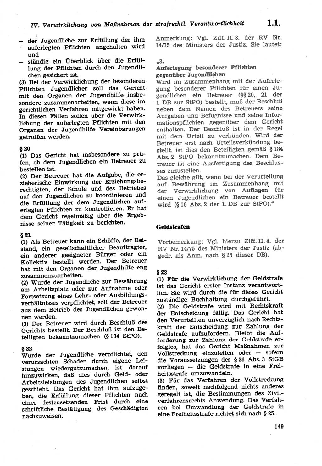 Strafprozeßordnung (StPO) der Deutschen Demokratischen Republik (DDR) sowie angrenzende Gesetze und Bestimmungen 1979, Seite 149 (StPO DDR Ges. Best. 1979, S. 149)
