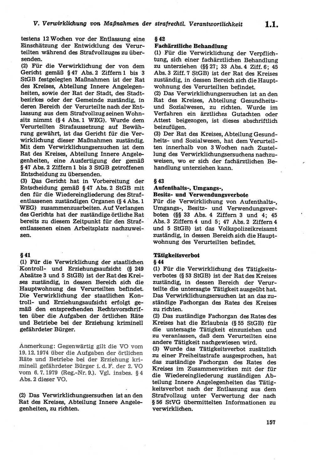 Strafprozeßordnung (StPO) der Deutschen Demokratischen Republik (DDR) sowie angrenzende Gesetze und Bestimmungen 1979, Seite 157 (StPO DDR Ges. Best. 1979, S. 157)