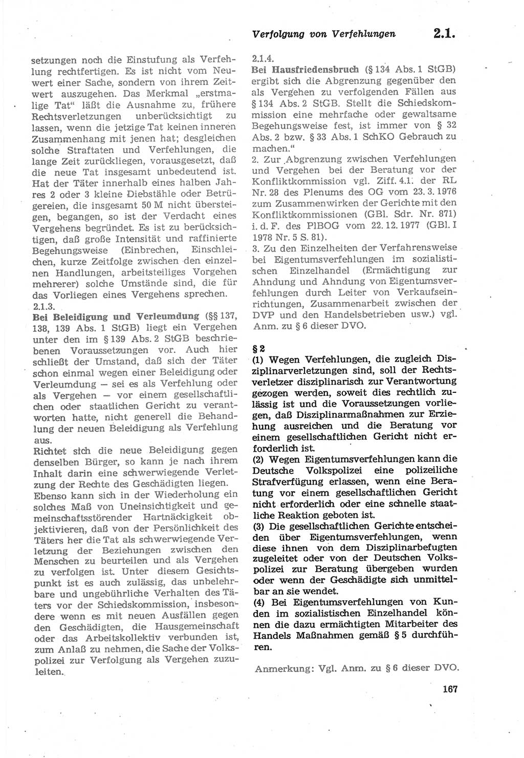 Strafprozeßordnung (StPO) der Deutschen Demokratischen Republik (DDR) sowie angrenzende Gesetze und Bestimmungen 1979, Seite 167 (StPO DDR Ges. Best. 1979, S. 167)