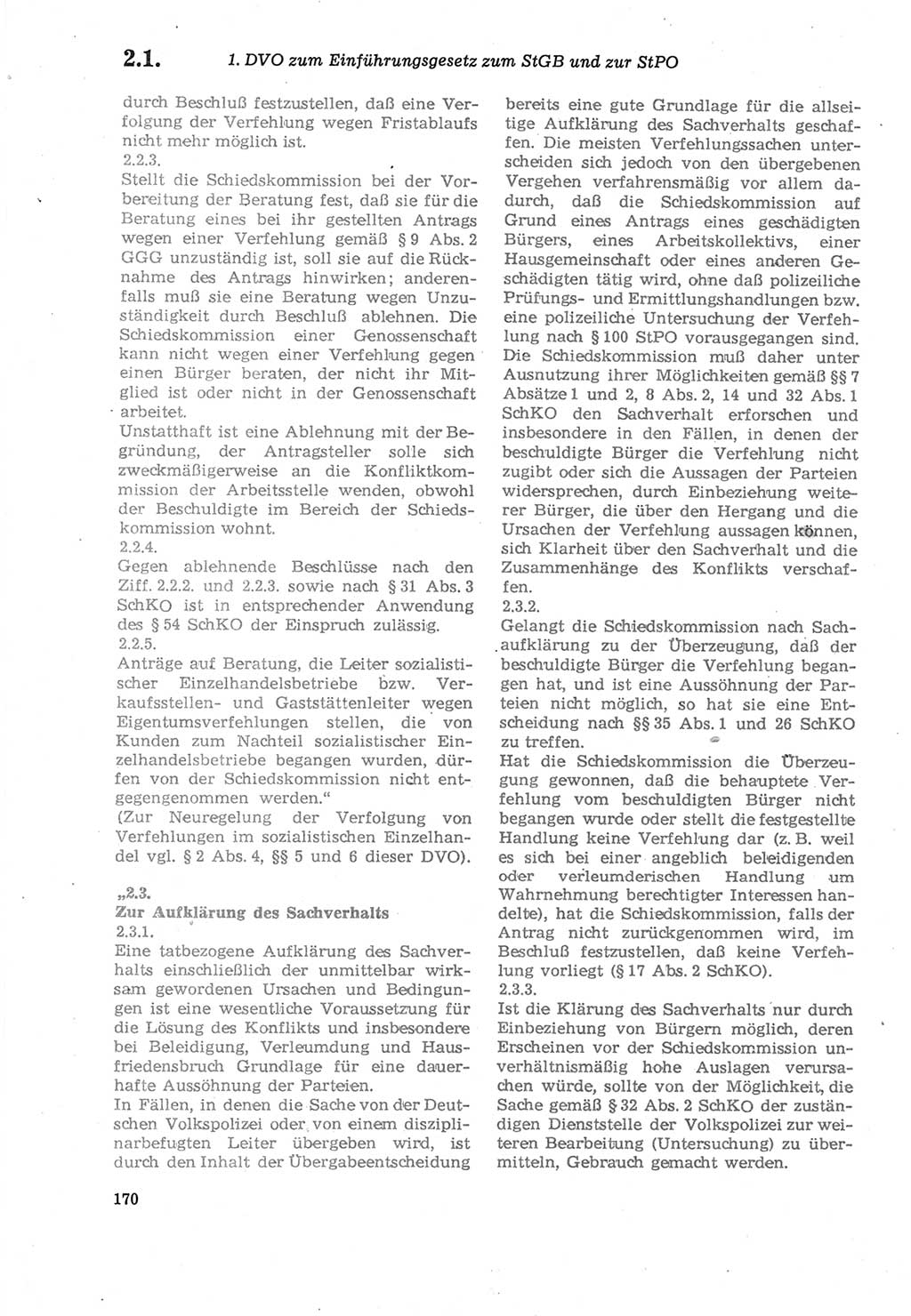 Strafprozeßordnung (StPO) der Deutschen Demokratischen Republik (DDR) sowie angrenzende Gesetze und Bestimmungen 1979, Seite 170 (StPO DDR Ges. Best. 1979, S. 170)