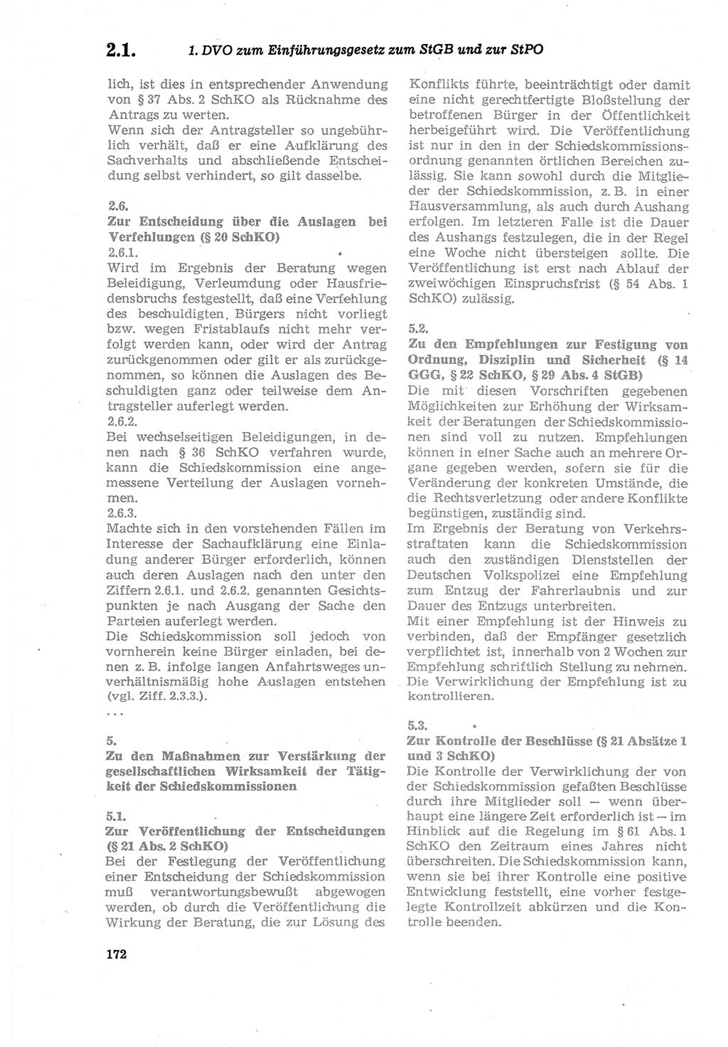 Strafprozeßordnung (StPO) der Deutschen Demokratischen Republik (DDR) sowie angrenzende Gesetze und Bestimmungen 1979, Seite 172 (StPO DDR Ges. Best. 1979, S. 172)