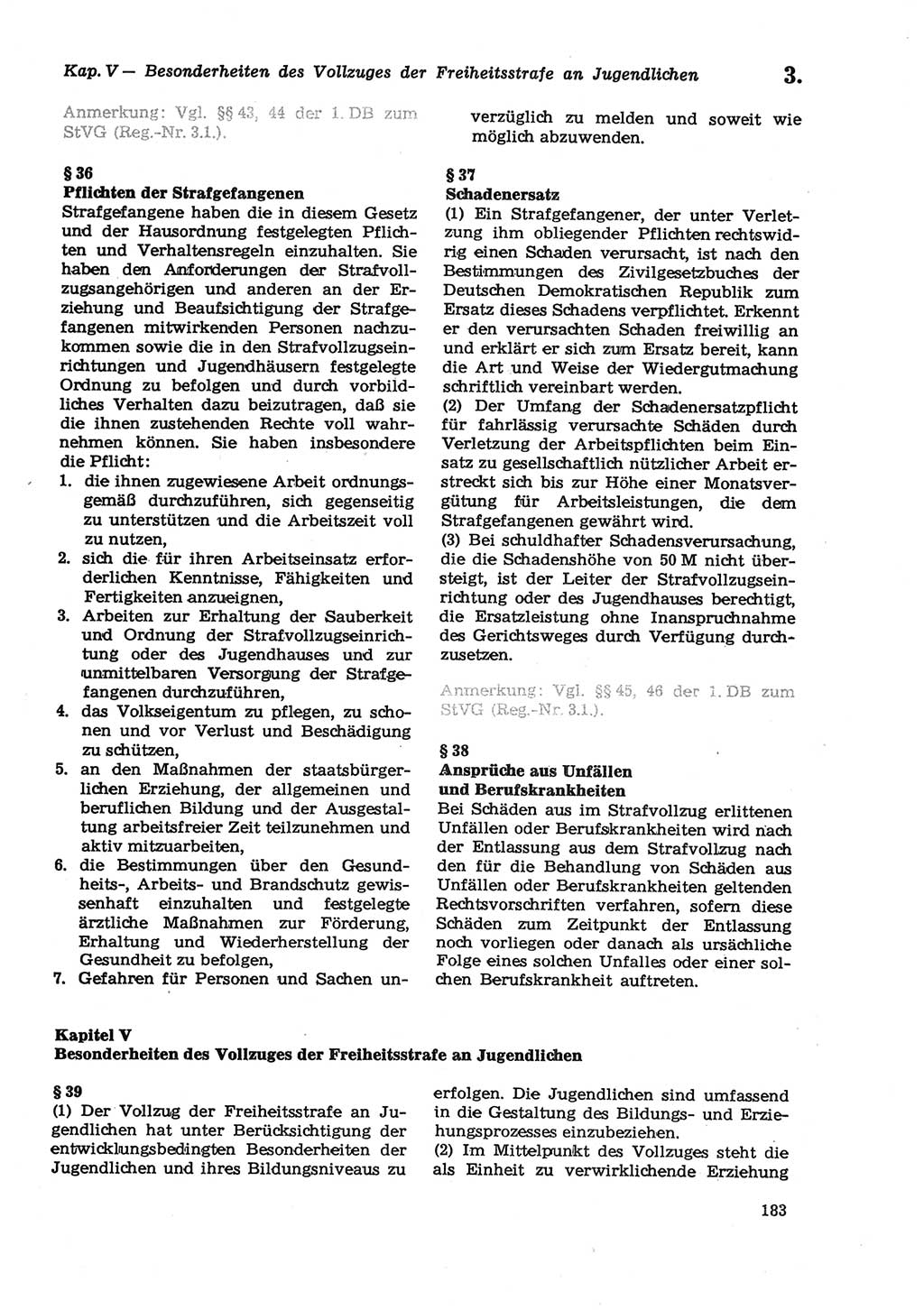 Strafprozeßordnung (StPO) der Deutschen Demokratischen Republik (DDR) sowie angrenzende Gesetze und Bestimmungen 1979, Seite 183 (StPO DDR Ges. Best. 1979, S. 183)