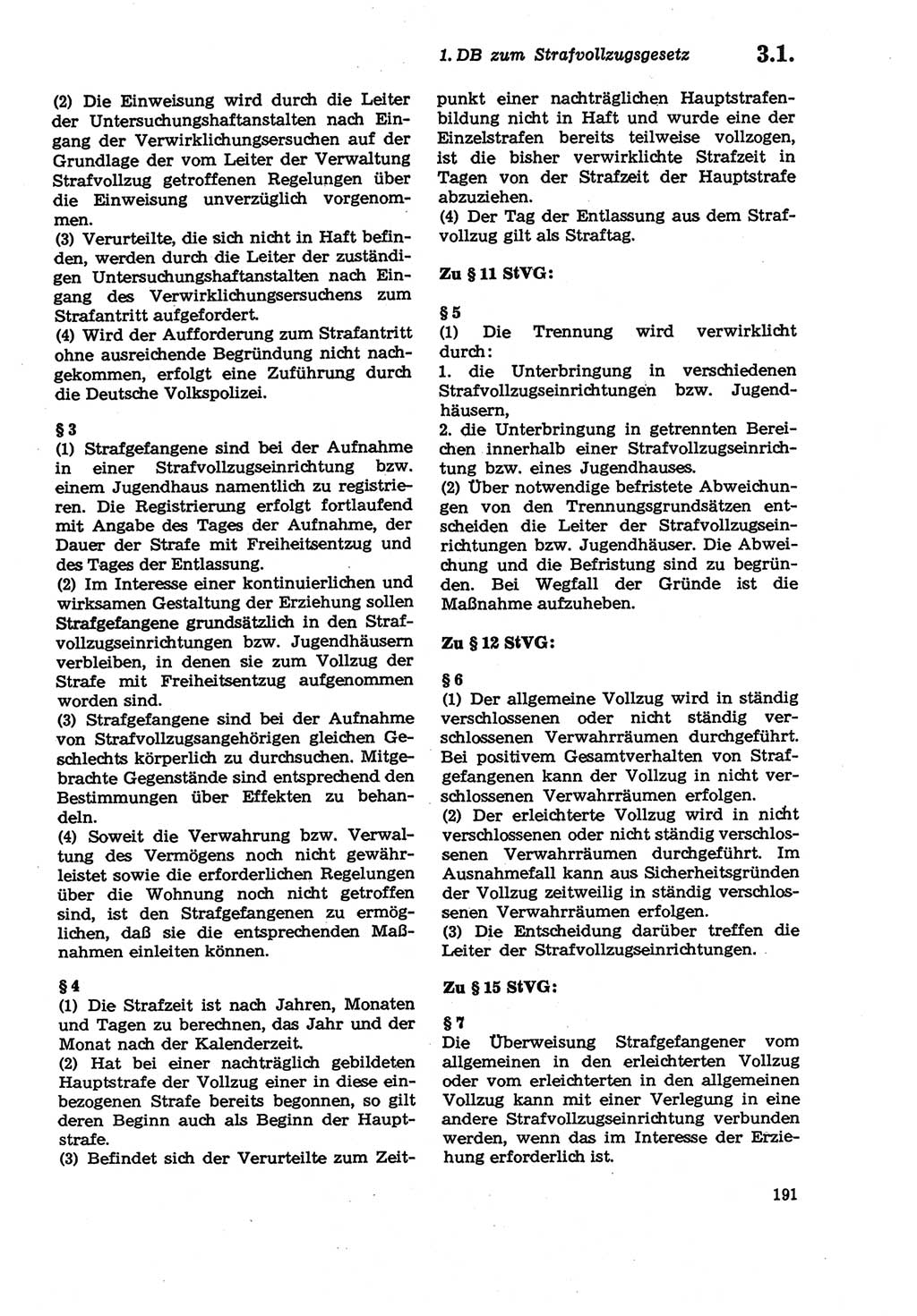 Strafprozeßordnung (StPO) der Deutschen Demokratischen Republik (DDR) sowie angrenzende Gesetze und Bestimmungen 1979, Seite 191 (StPO DDR Ges. Best. 1979, S. 191)