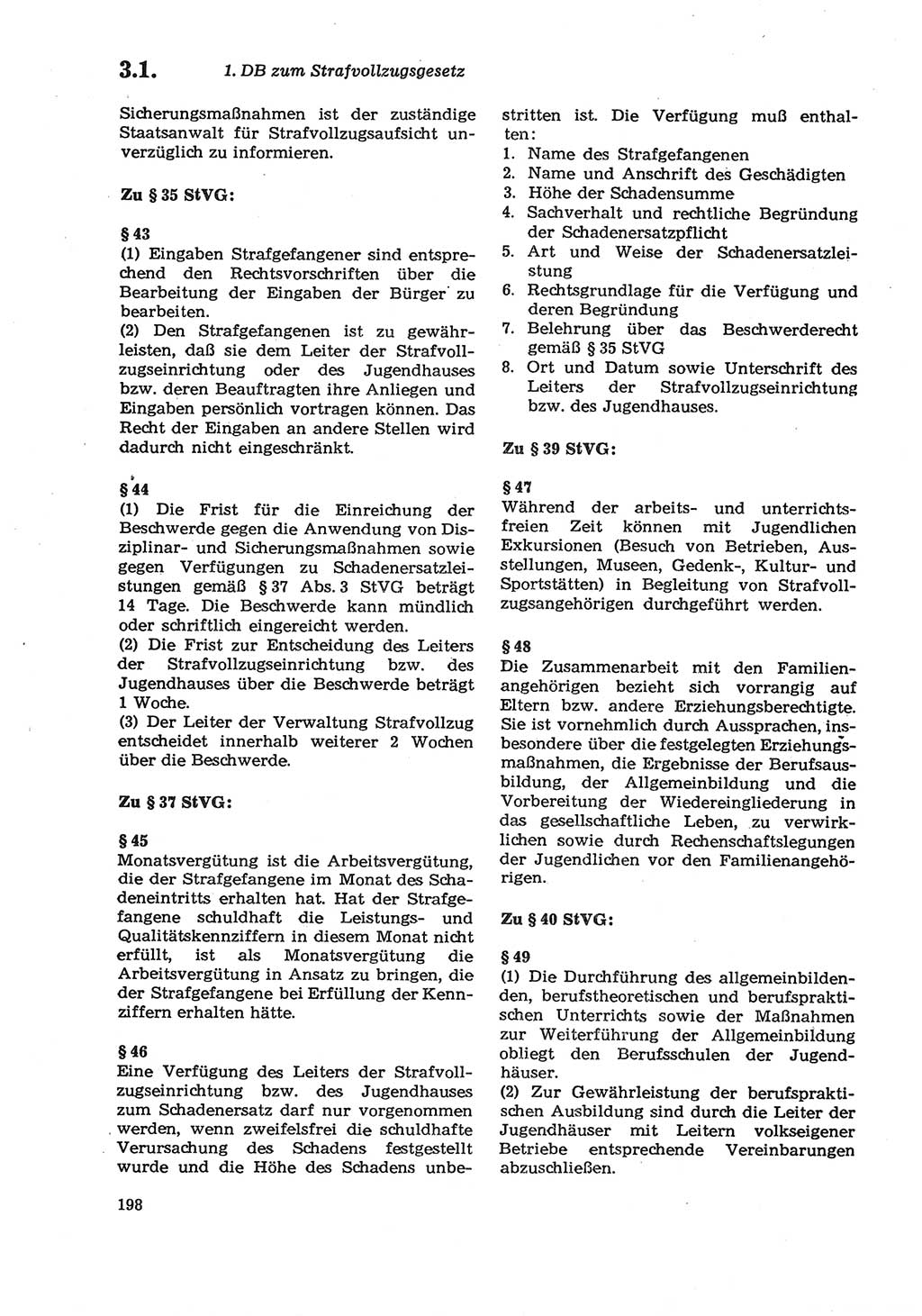 Strafprozeßordnung (StPO) der Deutschen Demokratischen Republik (DDR) sowie angrenzende Gesetze und Bestimmungen 1979, Seite 198 (StPO DDR Ges. Best. 1979, S. 198)
