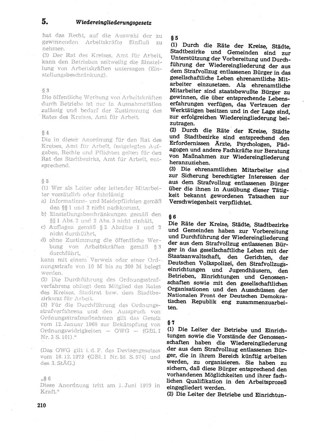 Strafprozeßordnung (StPO) der Deutschen Demokratischen Republik (DDR) sowie angrenzende Gesetze und Bestimmungen 1979, Seite 210 (StPO DDR Ges. Best. 1979, S. 210)