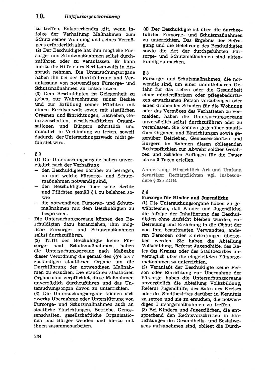 Strafprozeßordnung (StPO) der Deutschen Demokratischen Republik (DDR) sowie angrenzende Gesetze und Bestimmungen 1979, Seite 234 (StPO DDR Ges. Best. 1979, S. 234)