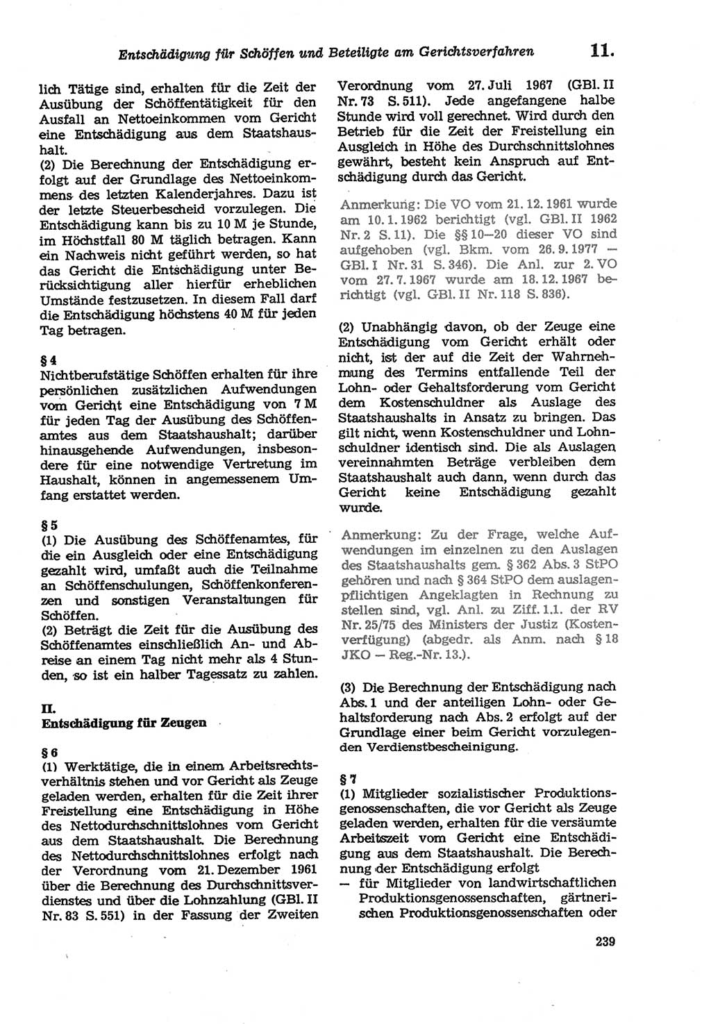 Strafprozeßordnung (StPO) der Deutschen Demokratischen Republik (DDR) sowie angrenzende Gesetze und Bestimmungen 1979, Seite 239 (StPO DDR Ges. Best. 1979, S. 239)