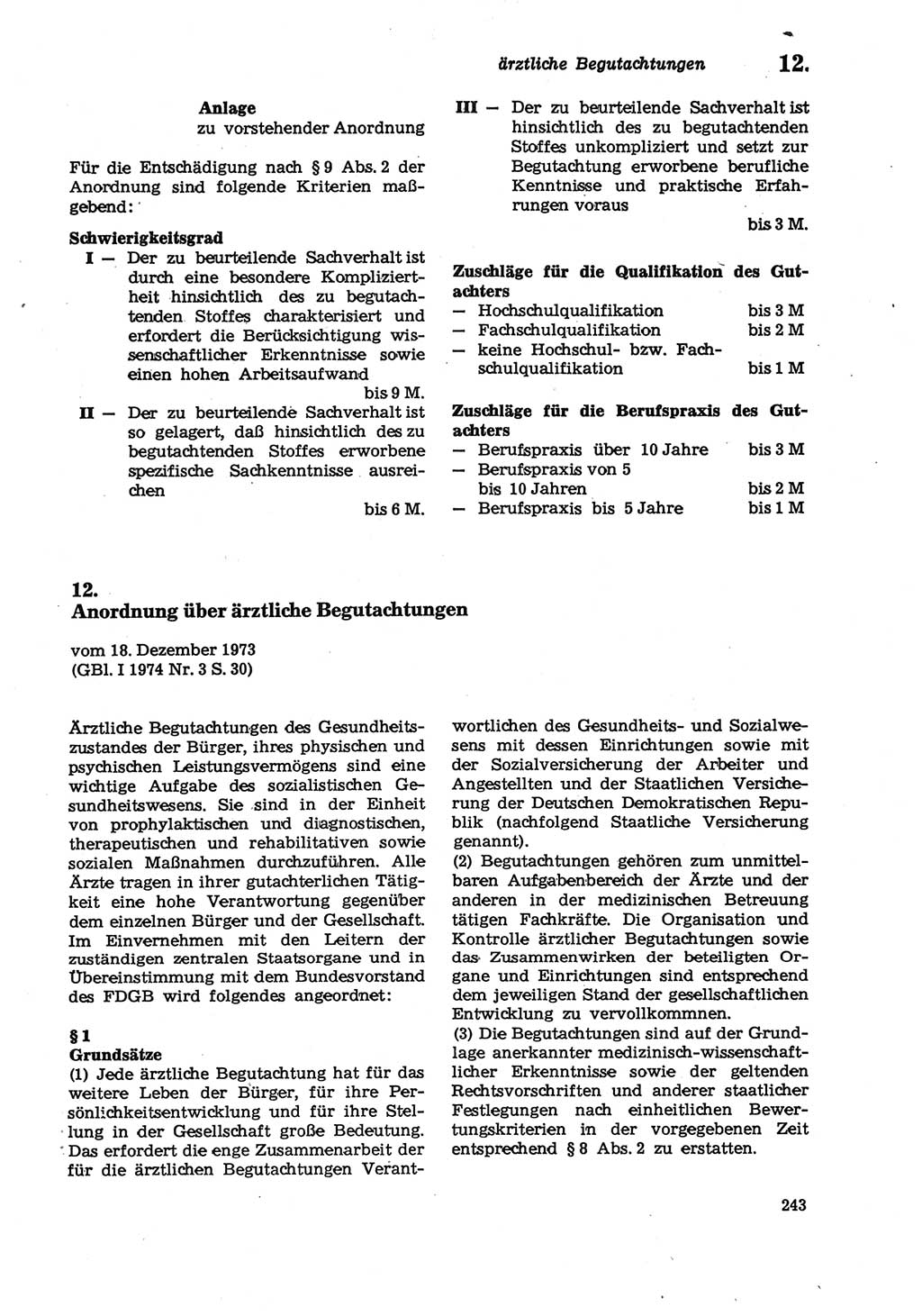 Strafprozeßordnung (StPO) der Deutschen Demokratischen Republik (DDR) sowie angrenzende Gesetze und Bestimmungen 1979, Seite 243 (StPO DDR Ges. Best. 1979, S. 243)