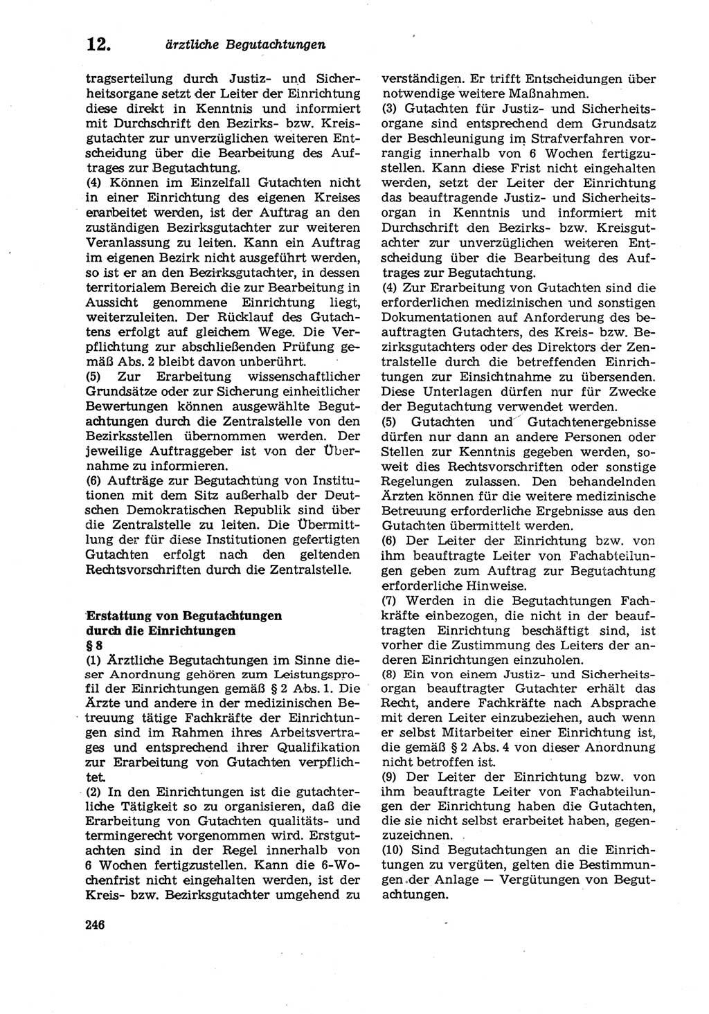 Strafprozeßordnung (StPO) der Deutschen Demokratischen Republik (DDR) sowie angrenzende Gesetze und Bestimmungen 1979, Seite 246 (StPO DDR Ges. Best. 1979, S. 246)
