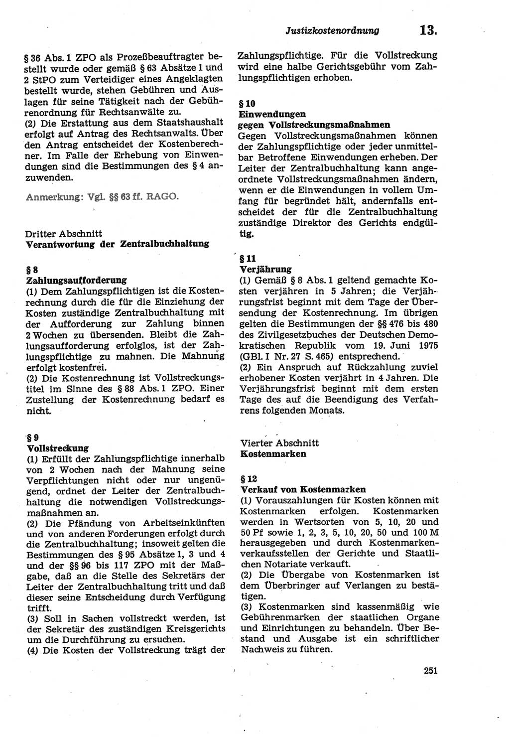 Strafprozeßordnung (StPO) der Deutschen Demokratischen Republik (DDR) sowie angrenzende Gesetze und Bestimmungen 1979, Seite 251 (StPO DDR Ges. Best. 1979, S. 251)