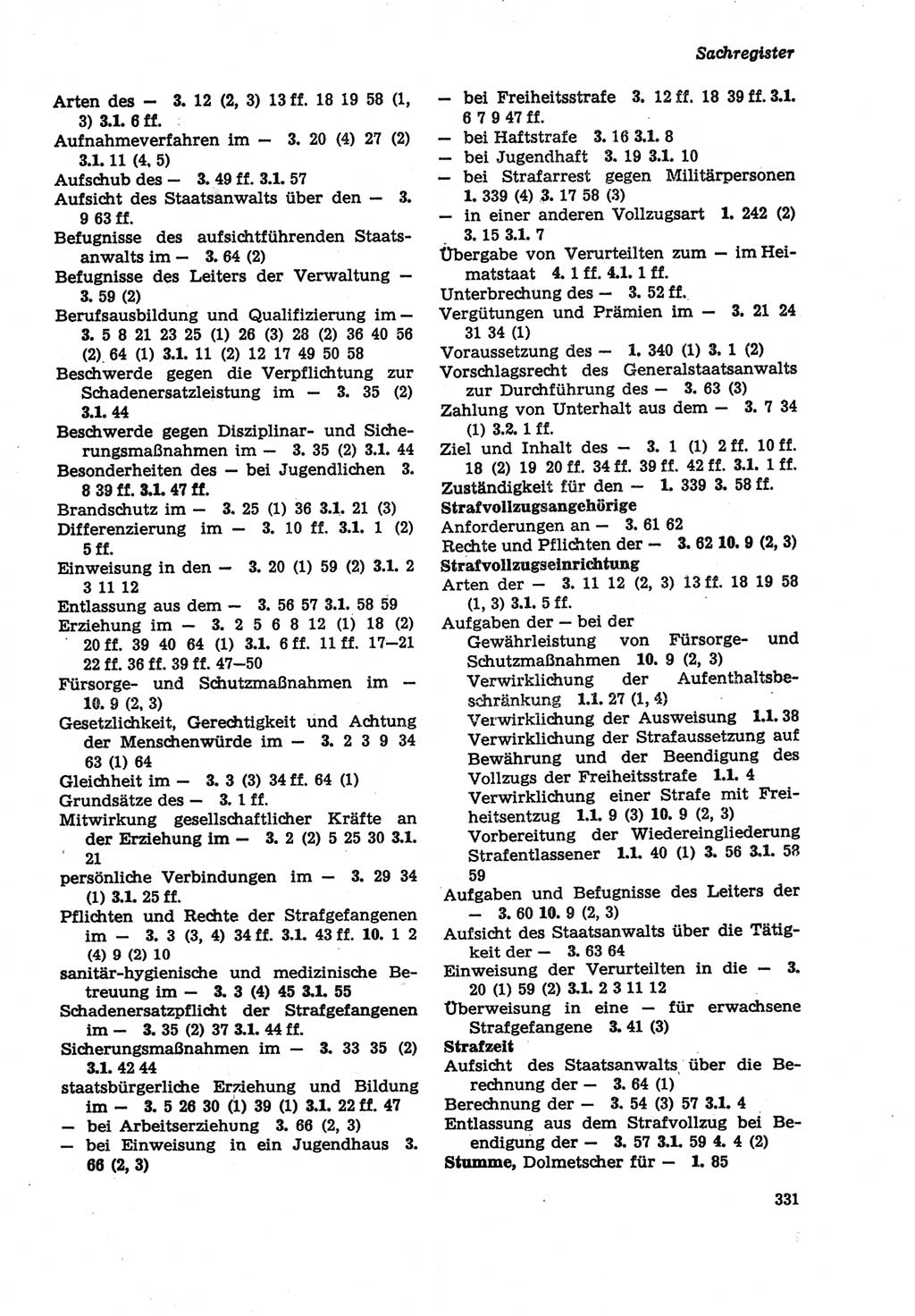 Strafprozeßordnung (StPO) der Deutschen Demokratischen Republik (DDR) sowie angrenzende Gesetze und Bestimmungen 1979, Seite 331 (StPO DDR Ges. Best. 1979, S. 331)