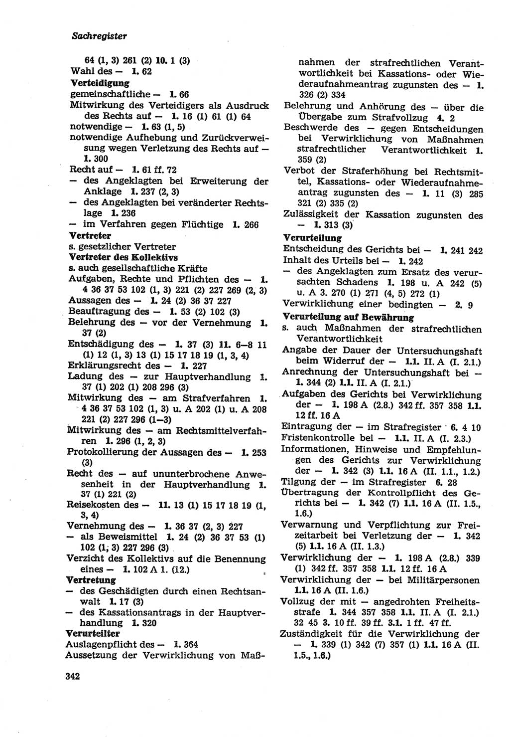 Strafprozeßordnung (StPO) der Deutschen Demokratischen Republik (DDR) sowie angrenzende Gesetze und Bestimmungen 1979, Seite 342 (StPO DDR Ges. Best. 1979, S. 342)