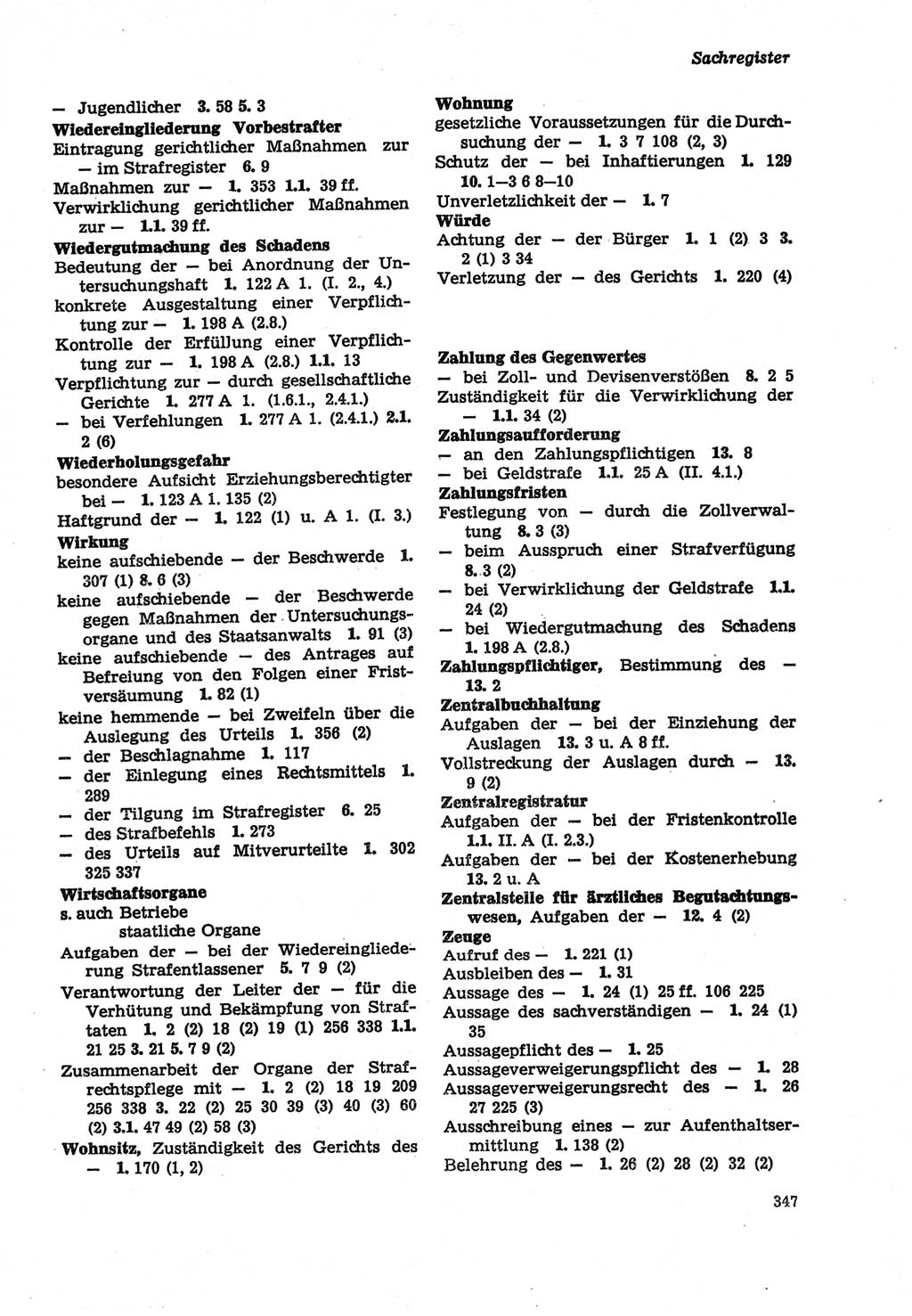 Strafprozeßordnung (StPO) der Deutschen Demokratischen Republik (DDR) sowie angrenzende Gesetze und Bestimmungen 1979, Seite 347 (StPO DDR Ges. Best. 1979, S. 347)
