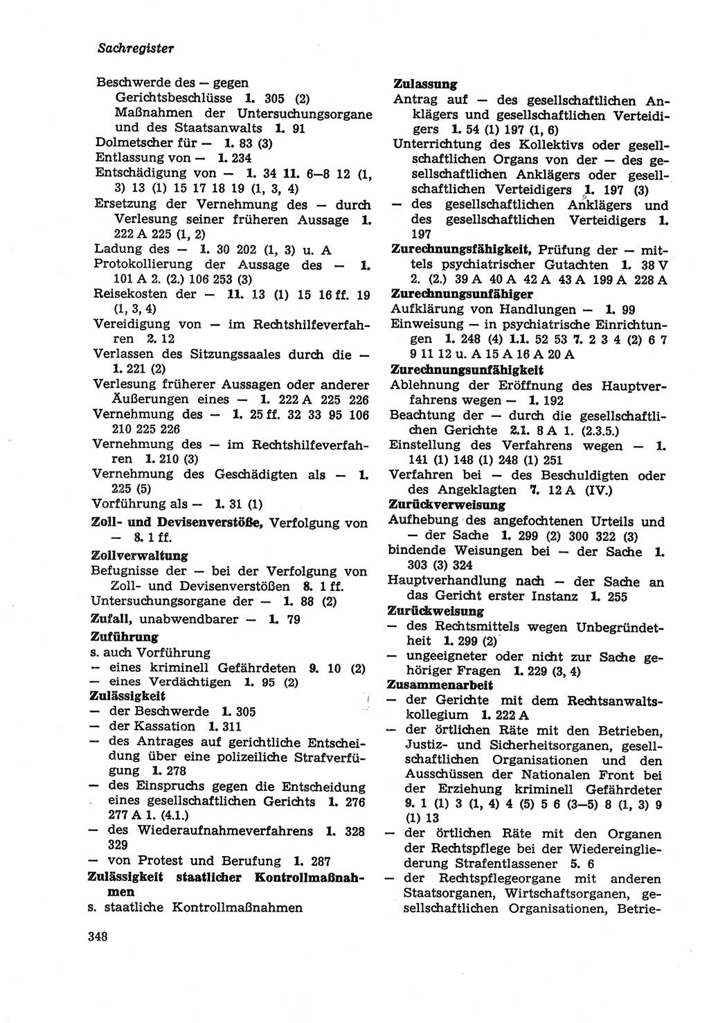Strafprozeßordnung (StPO) der Deutschen Demokratischen Republik (DDR) sowie angrenzende Gesetze und Bestimmungen 1979, Seite 348 (StPO DDR Ges. Best. 1979, S. 348)
