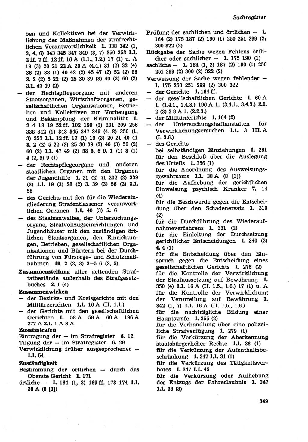 Strafprozeßordnung (StPO) der Deutschen Demokratischen Republik (DDR) sowie angrenzende Gesetze und Bestimmungen 1979, Seite 349 (StPO DDR Ges. Best. 1979, S. 349)