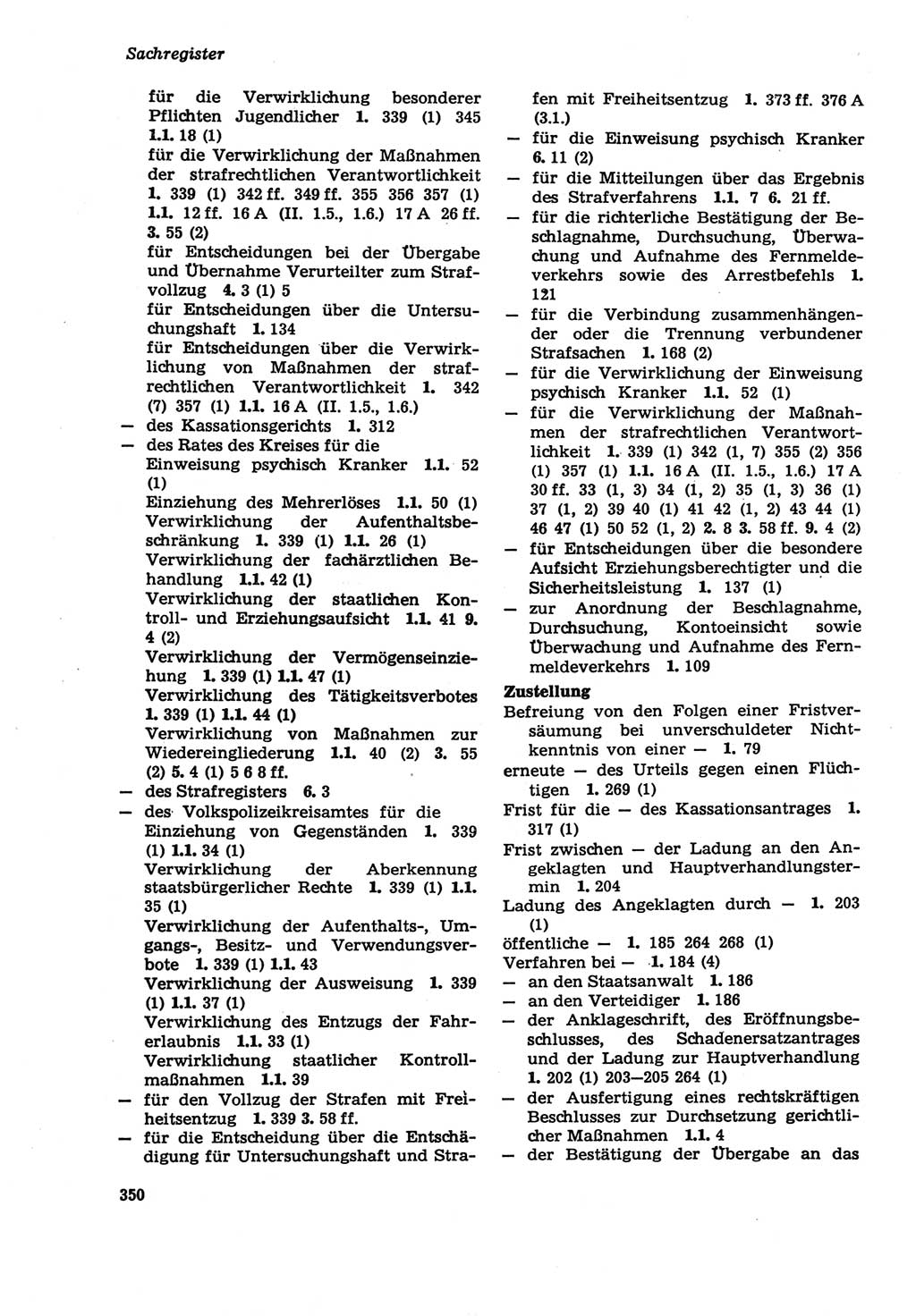 Strafprozeßordnung (StPO) der Deutschen Demokratischen Republik (DDR) sowie angrenzende Gesetze und Bestimmungen 1979, Seite 350 (StPO DDR Ges. Best. 1979, S. 350)